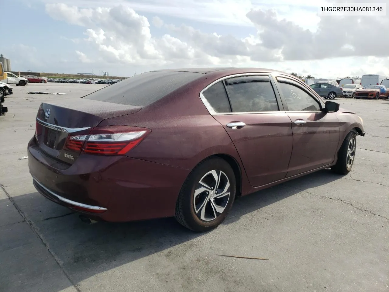 2017 Honda Accord Lx VIN: 1HGCR2F30HA081346 Lot: 78870924