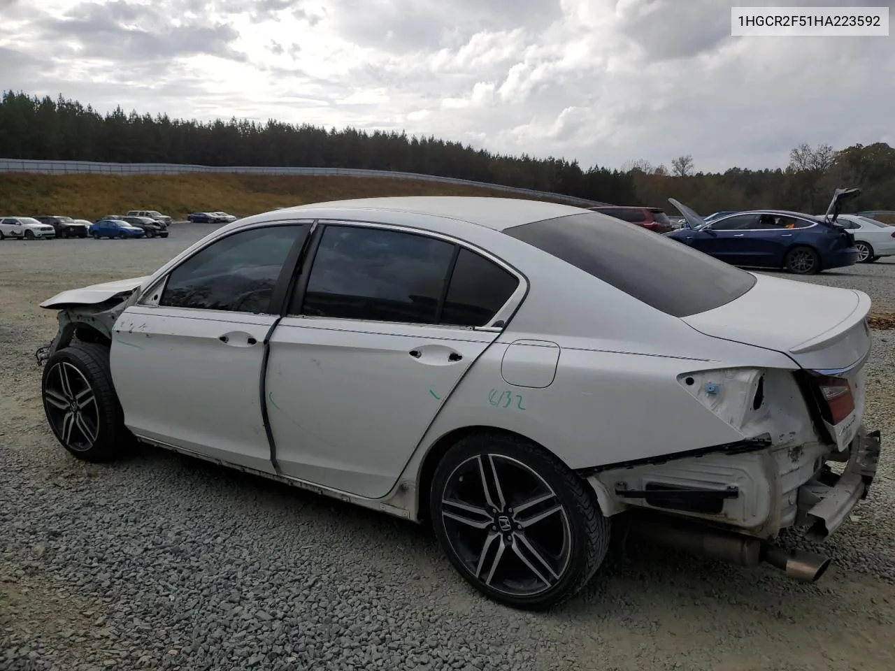 2017 Honda Accord Sport VIN: 1HGCR2F51HA223592 Lot: 79273764