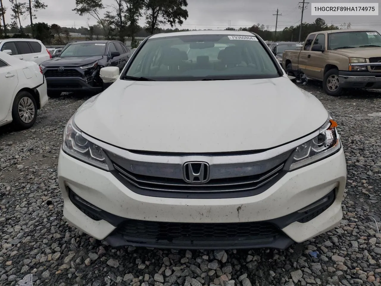 2017 Honda Accord Exl VIN: 1HGCR2F89HA174975 Lot: 79360864