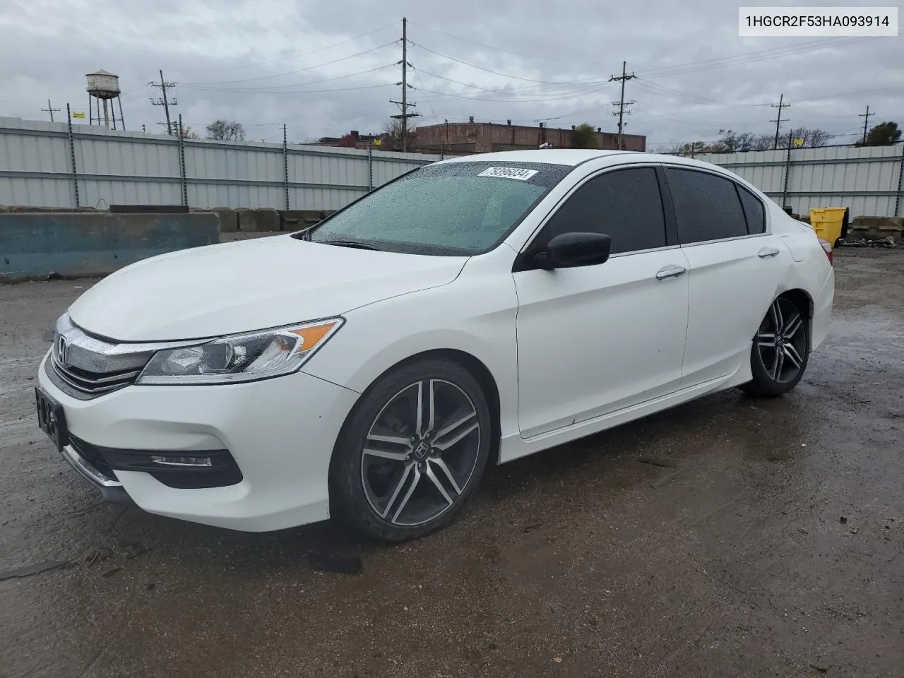 2017 Honda Accord Sport VIN: 1HGCR2F53HA093914 Lot: 79396034