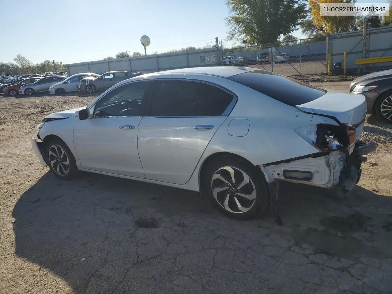 2017 Honda Accord Exl VIN: 1HGCR2F85HA051948 Lot: 79559474