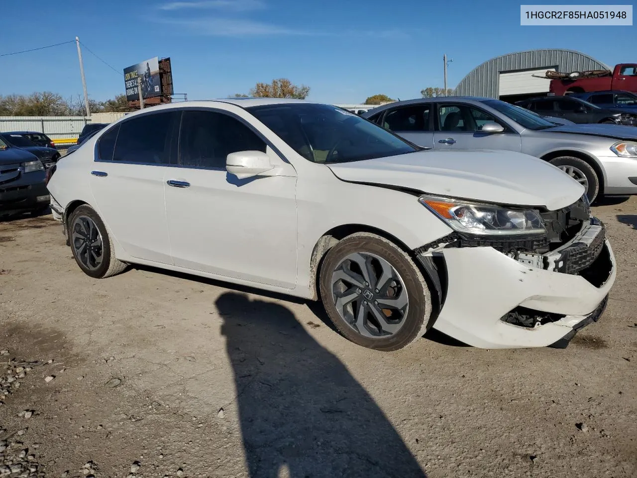 2017 Honda Accord Exl VIN: 1HGCR2F85HA051948 Lot: 79559474