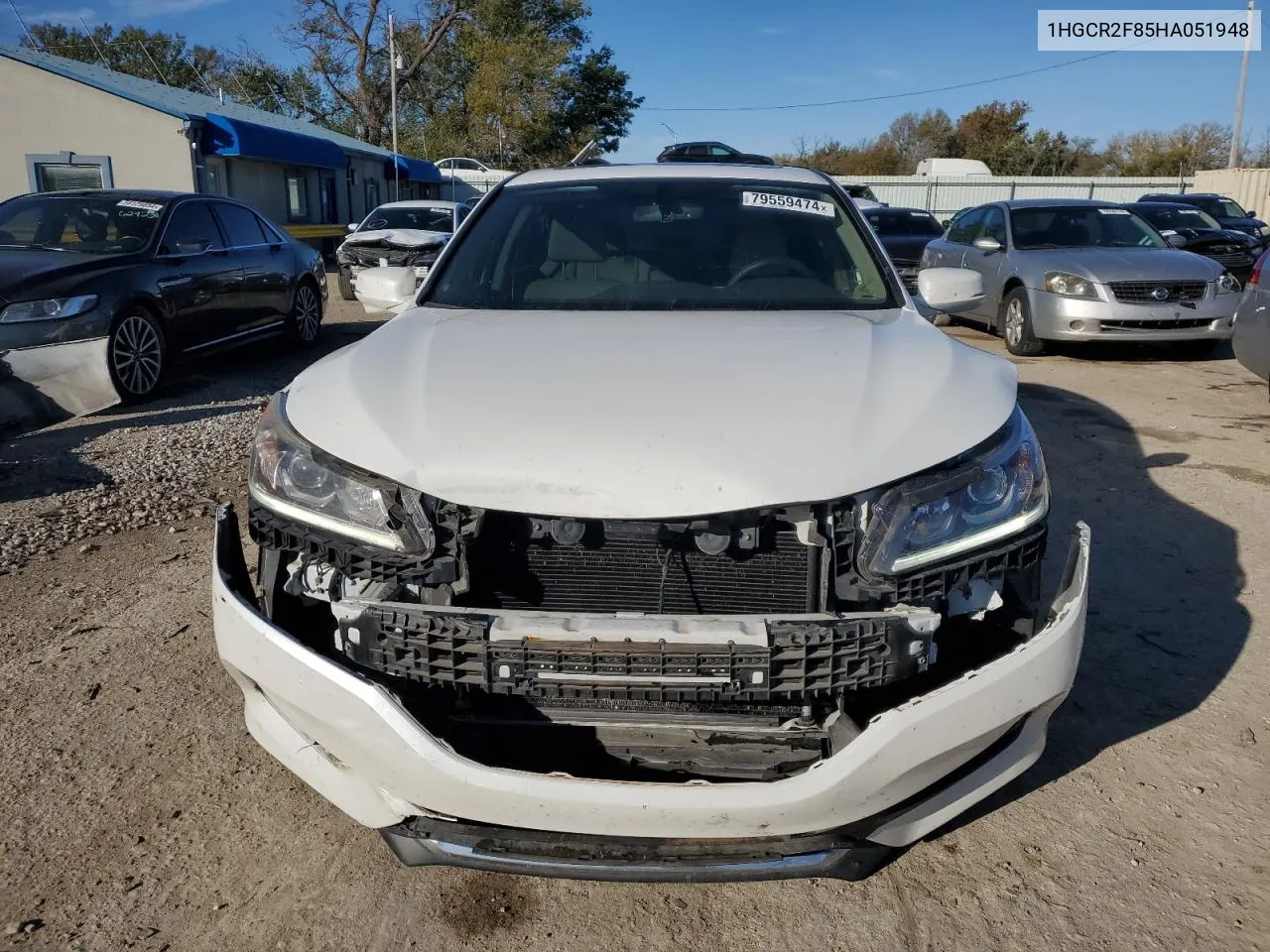 2017 Honda Accord Exl VIN: 1HGCR2F85HA051948 Lot: 79559474