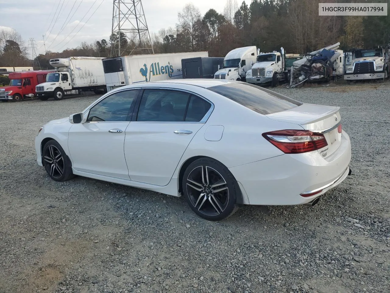 2017 Honda Accord Touring VIN: 1HGCR3F99HA017994 Lot: 79567264