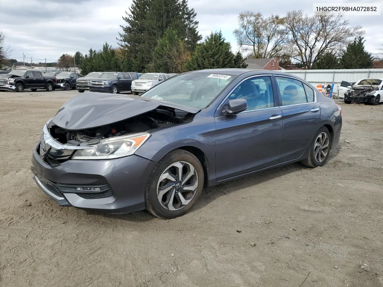 2017 Honda Accord Exl VIN: 1HGCR2F98HA072852 Lot: 79863314