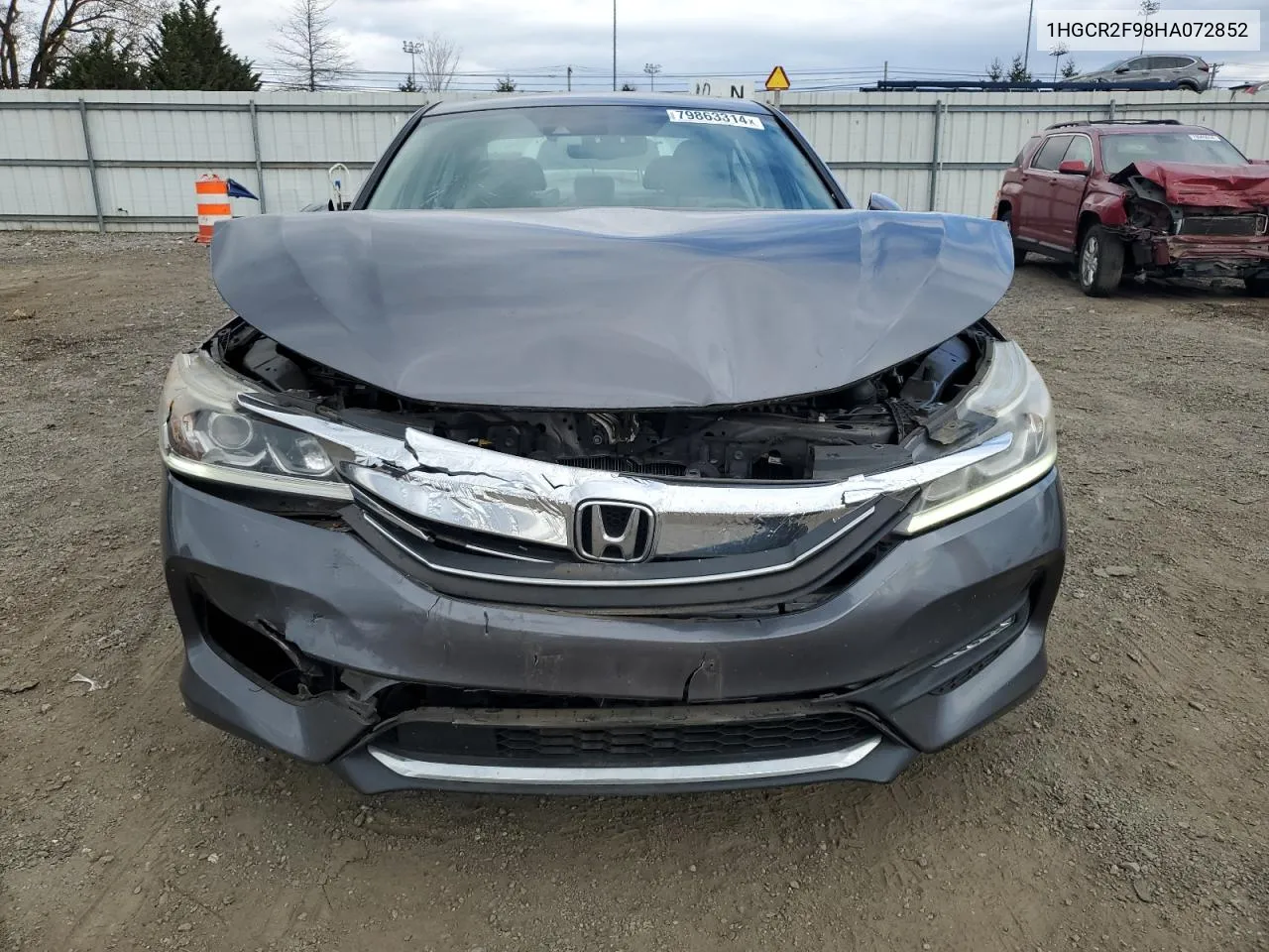 2017 Honda Accord Exl VIN: 1HGCR2F98HA072852 Lot: 79863314