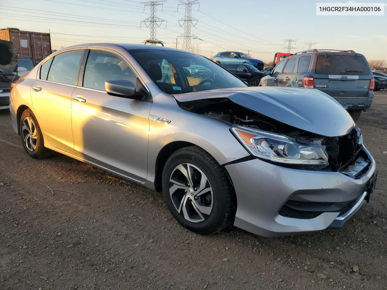 2017 Honda Accord Lx VIN: 1HGCR2F34HA000106 Lot: 80205814