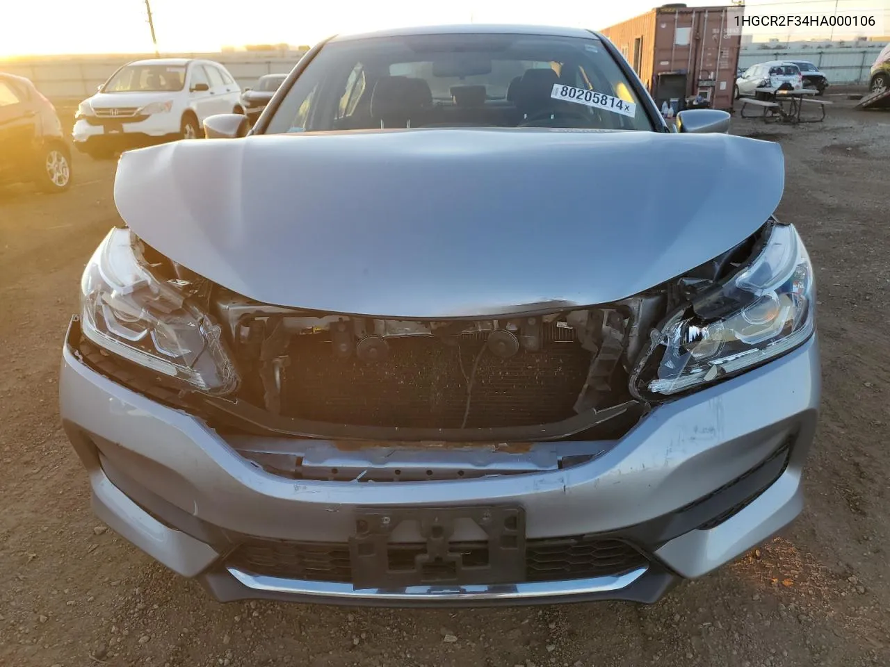 2017 Honda Accord Lx VIN: 1HGCR2F34HA000106 Lot: 80205814