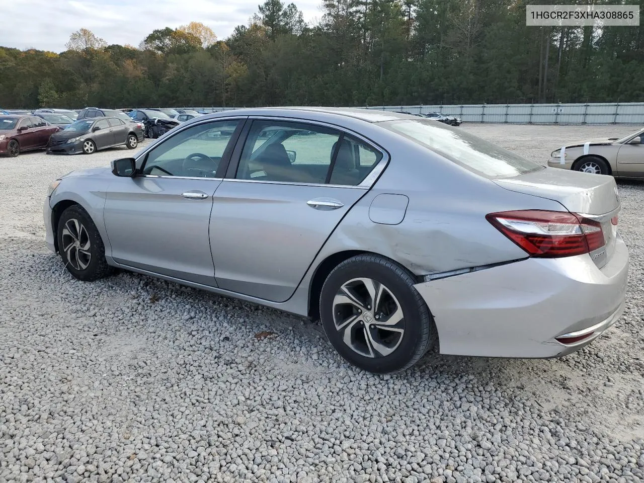 2017 Honda Accord Lx VIN: 1HGCR2F3XHA308865 Lot: 80683224