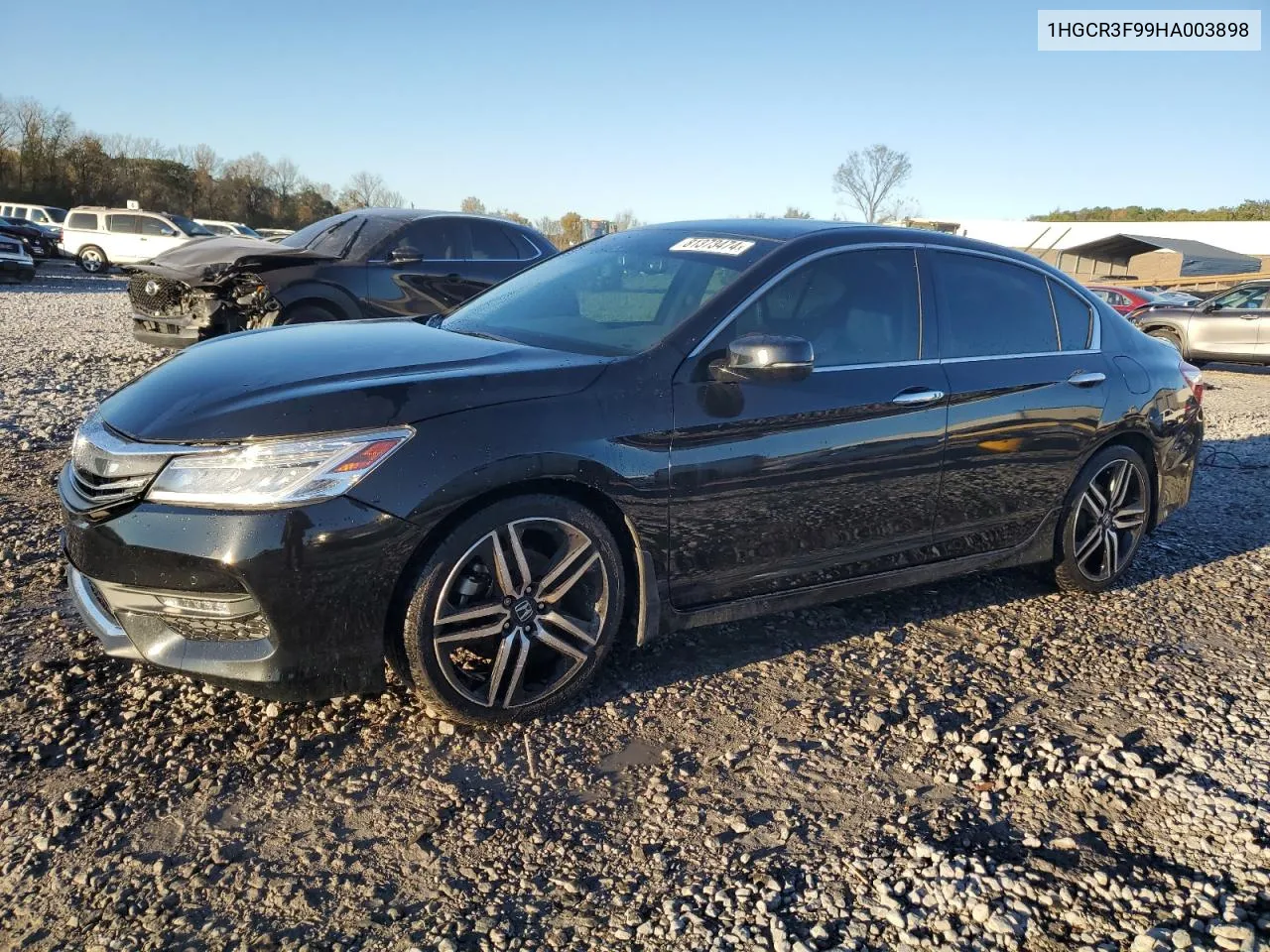 2017 Honda Accord Touring VIN: 1HGCR3F99HA003898 Lot: 81373474