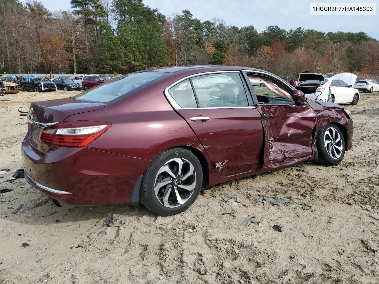 2017 Honda Accord Ex VIN: 1HGCR2F77HA148303 Lot: 81475054