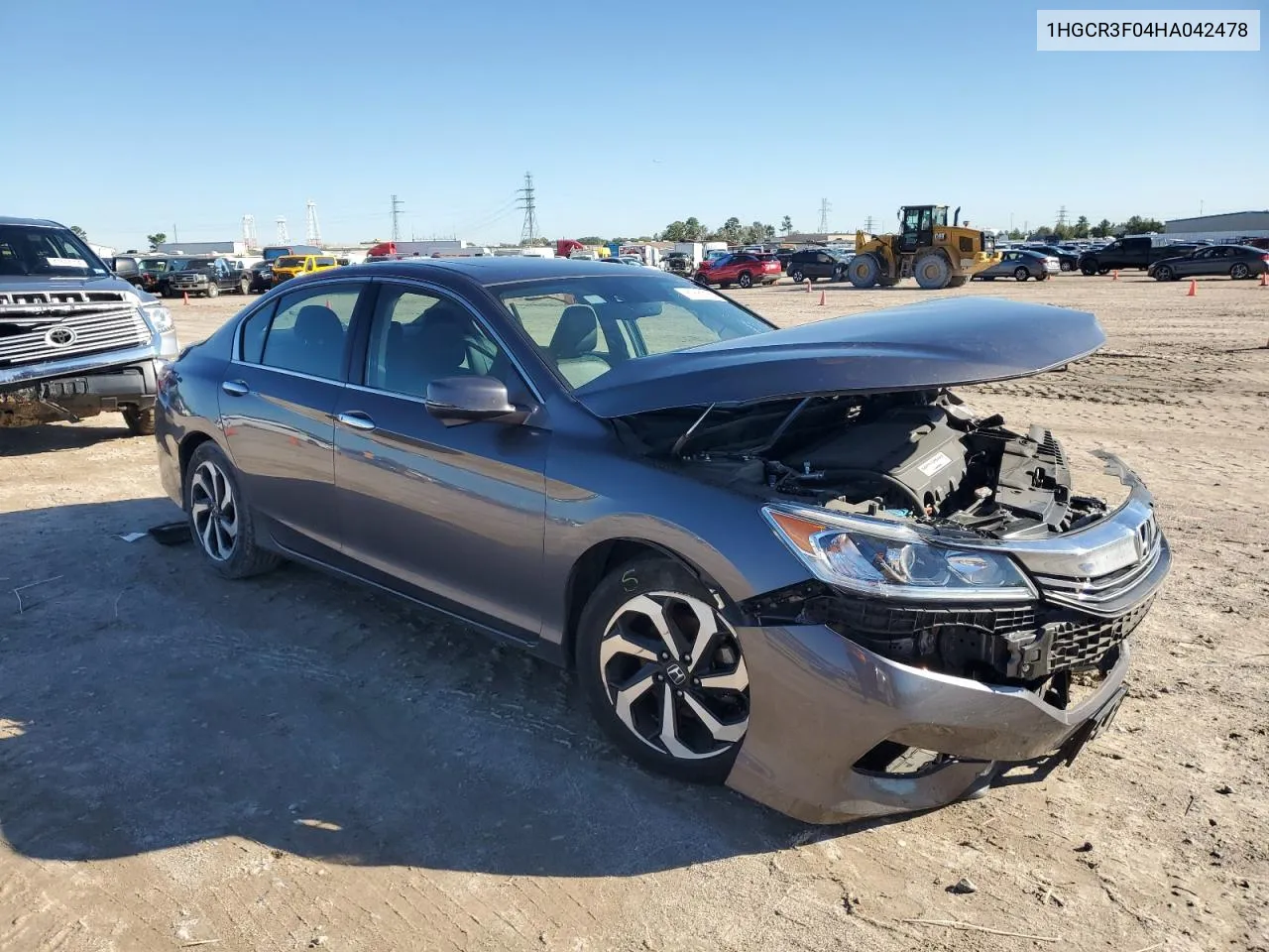 2017 Honda Accord Exl VIN: 1HGCR3F04HA042478 Lot: 81531184