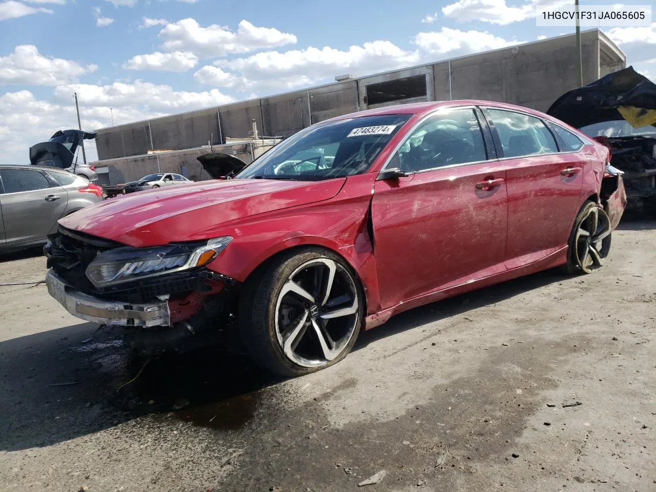 1HGCV1F31JA065605 2018 Honda Accord Sport