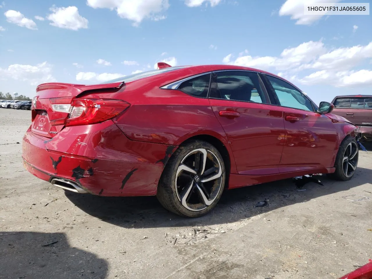 1HGCV1F31JA065605 2018 Honda Accord Sport