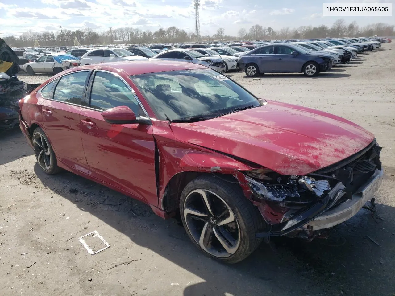 1HGCV1F31JA065605 2018 Honda Accord Sport