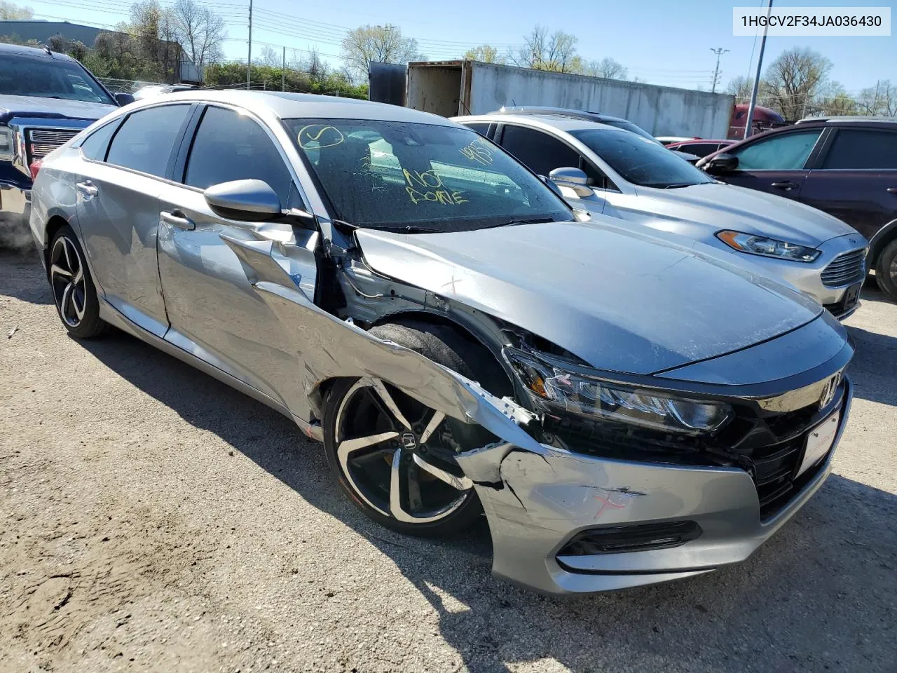 2018 Honda Accord Sport VIN: 1HGCV2F34JA036430 Lot: 49357964