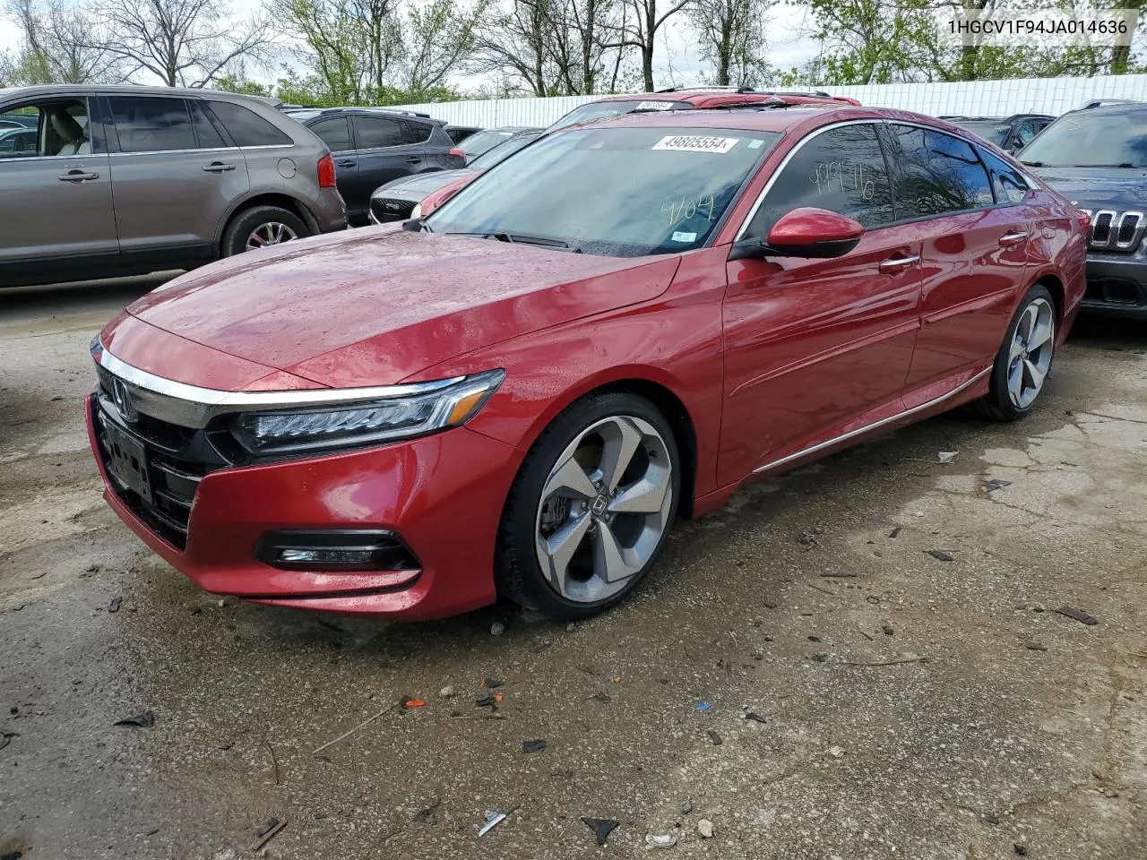 2018 Honda Accord Touring VIN: 1HGCV1F94JA014636 Lot: 49805554