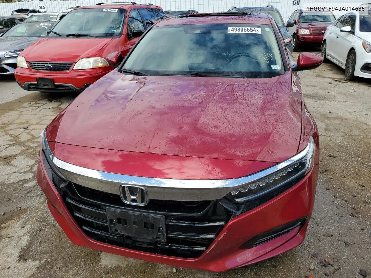 2018 Honda Accord Touring VIN: 1HGCV1F94JA014636 Lot: 49805554