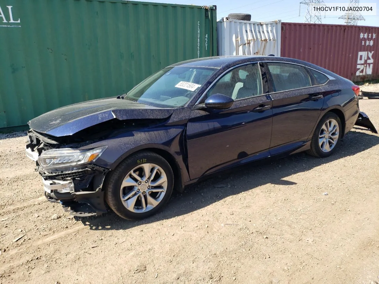 1HGCV1F10JA020704 2018 Honda Accord Lx