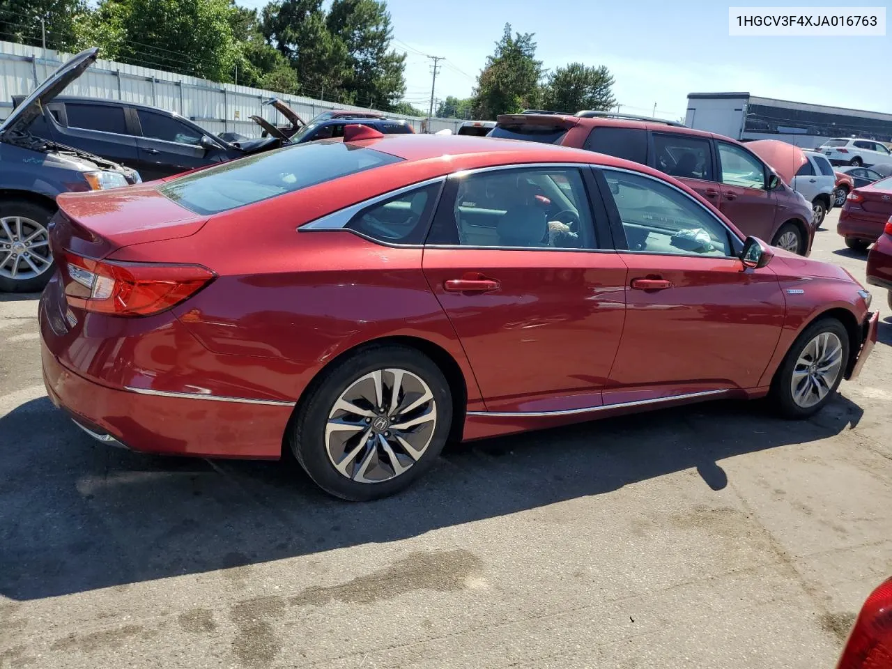 2018 Honda Accord Hybrid Ex VIN: 1HGCV3F4XJA016763 Lot: 58850784