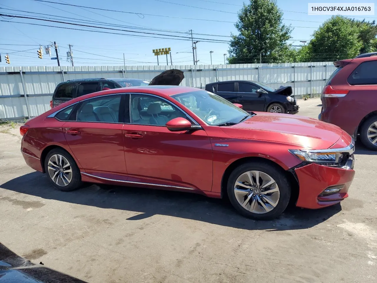 2018 Honda Accord Hybrid Ex VIN: 1HGCV3F4XJA016763 Lot: 58850784