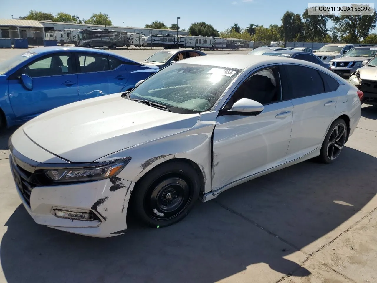 2018 Honda Accord Sport VIN: 1HGCV1F30JA155392 Lot: 67191664