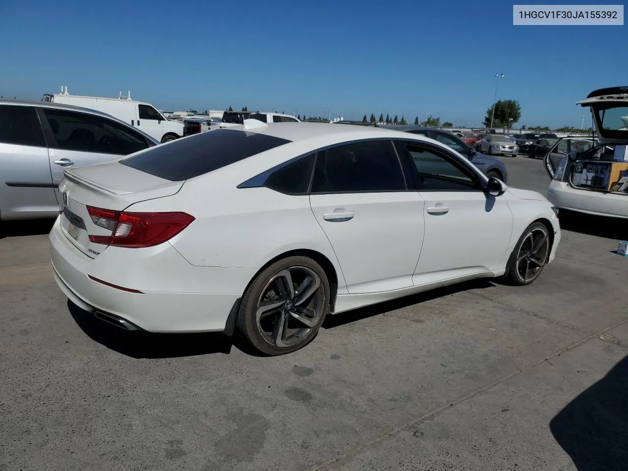 2018 Honda Accord Sport VIN: 1HGCV1F30JA155392 Lot: 67191664