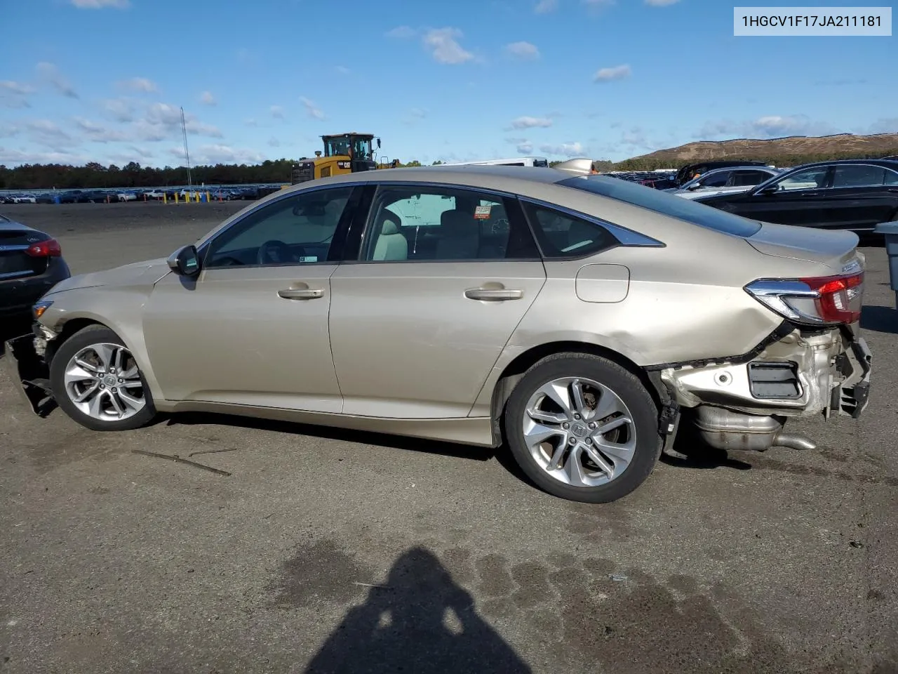 2018 Honda Accord Lx VIN: 1HGCV1F17JA211181 Lot: 72722964