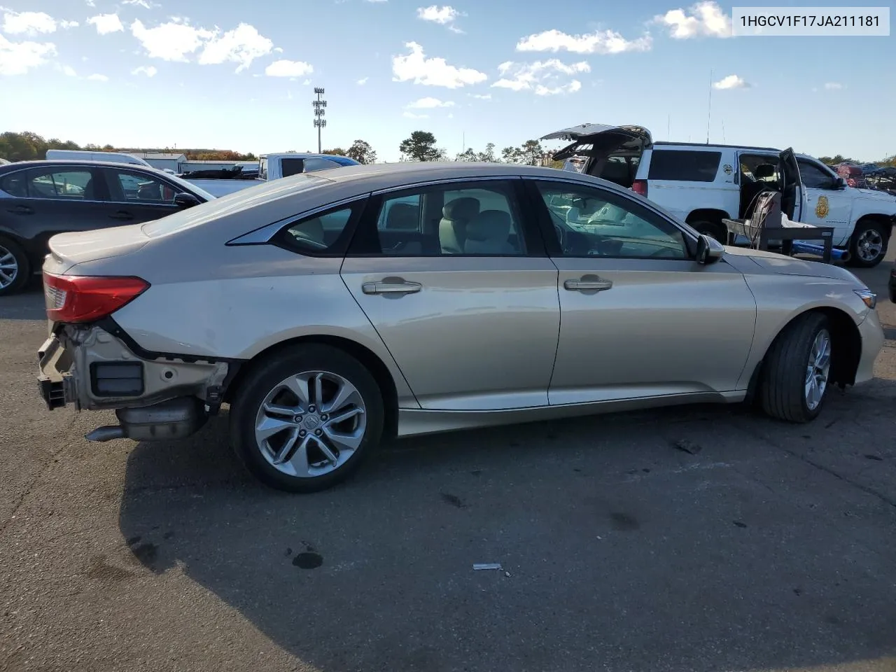 2018 Honda Accord Lx VIN: 1HGCV1F17JA211181 Lot: 72722964