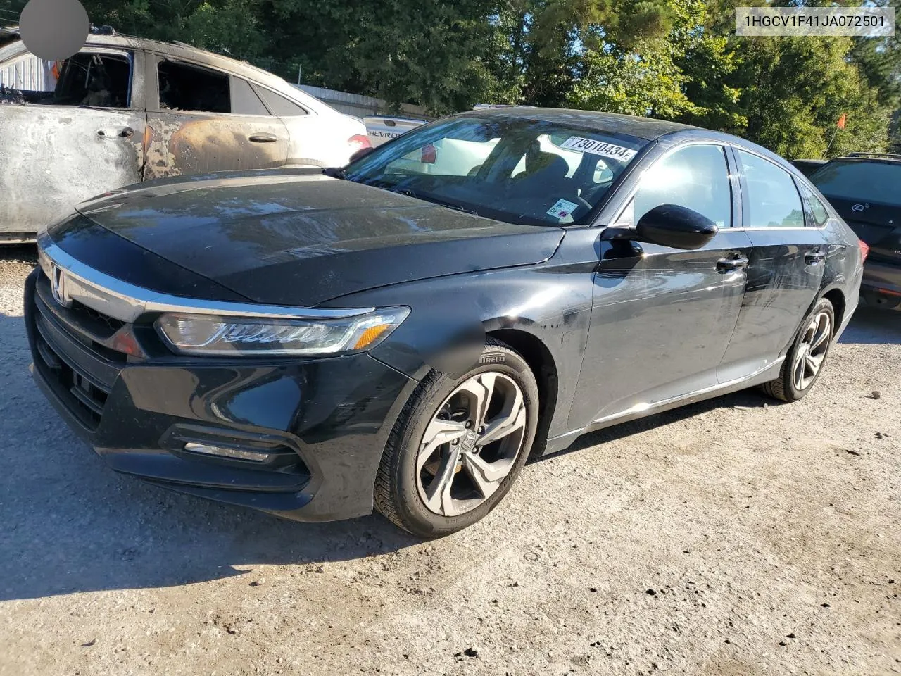 2018 Honda Accord Ex VIN: 1HGCV1F41JA072501 Lot: 73010434