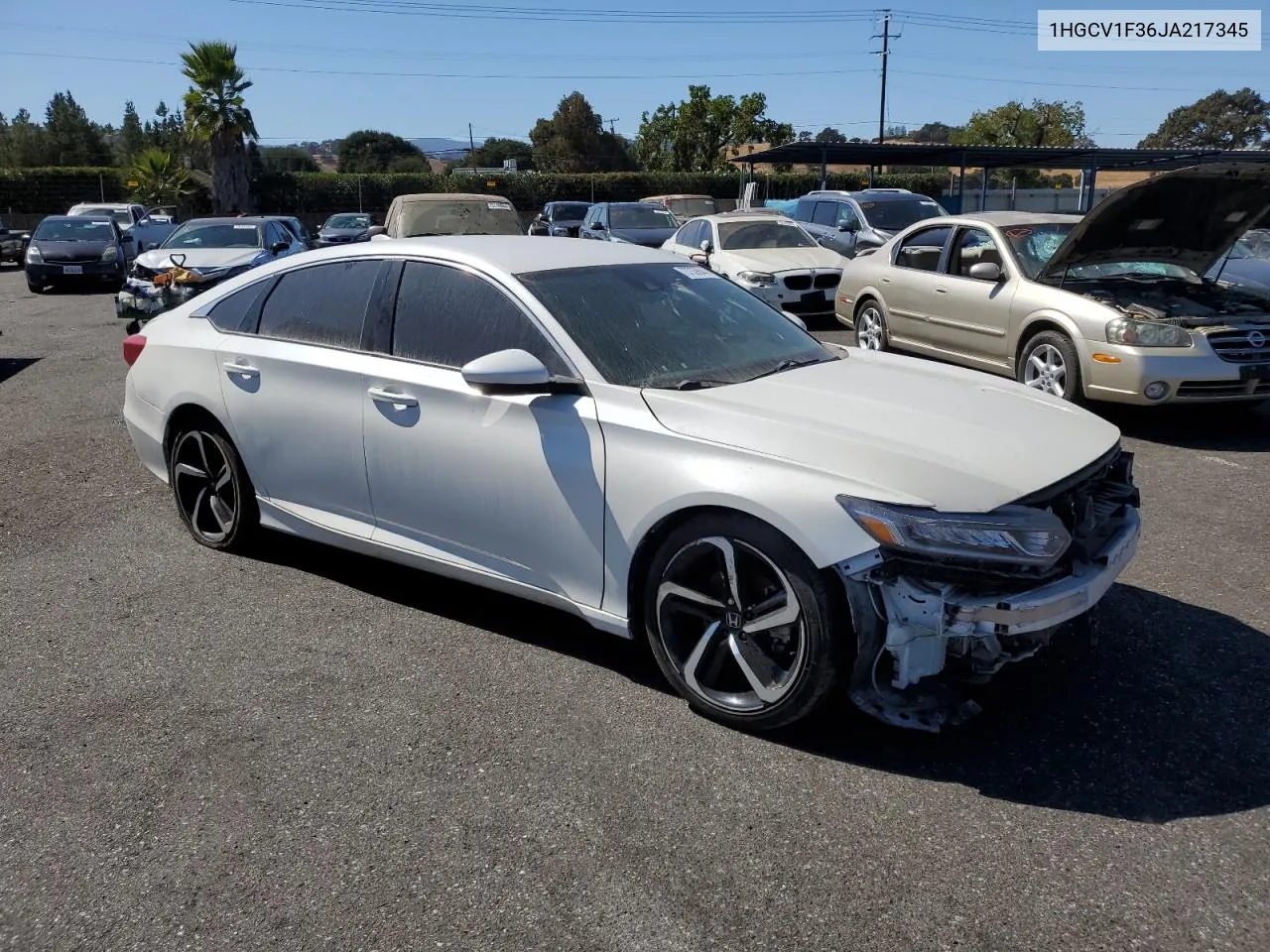 2018 Honda Accord Sport VIN: 1HGCV1F36JA217345 Lot: 73739844