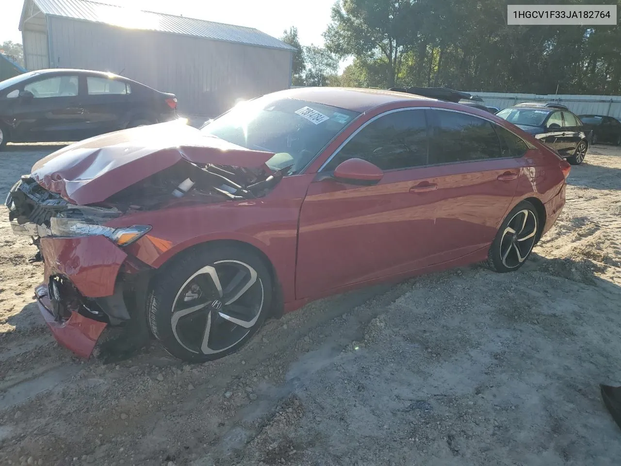 1HGCV1F33JA182764 2018 Honda Accord Sport