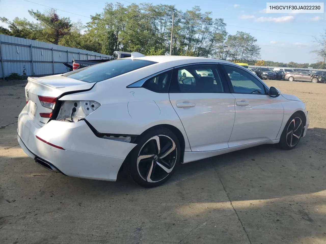 2018 Honda Accord Sport VIN: 1HGCV1F30JA022230 Lot: 74230124