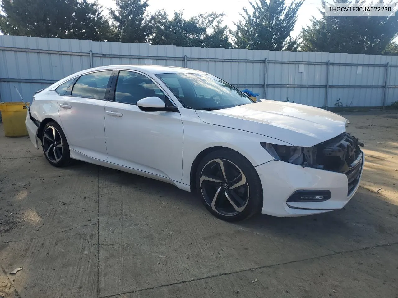 2018 Honda Accord Sport VIN: 1HGCV1F30JA022230 Lot: 74230124