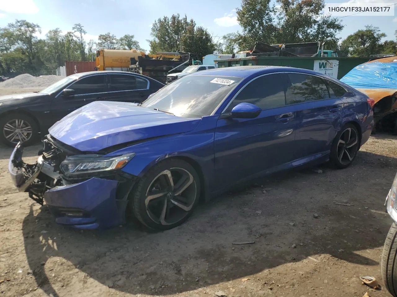 2018 Honda Accord Sport VIN: 1HGCV1F33JA152177 Lot: 74276334