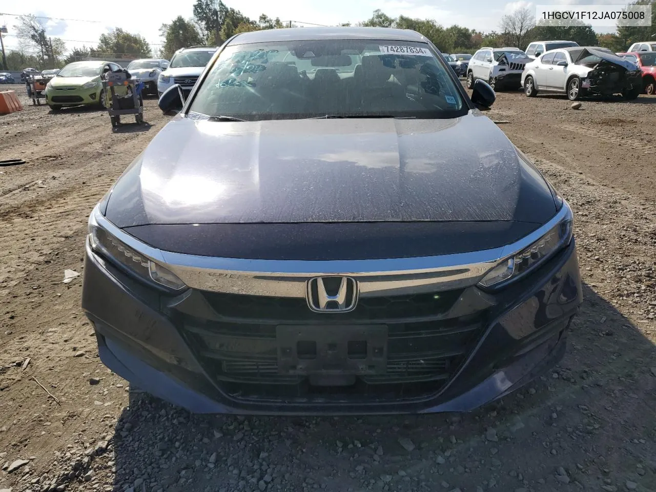 2018 Honda Accord Lx VIN: 1HGCV1F12JA075008 Lot: 74287834