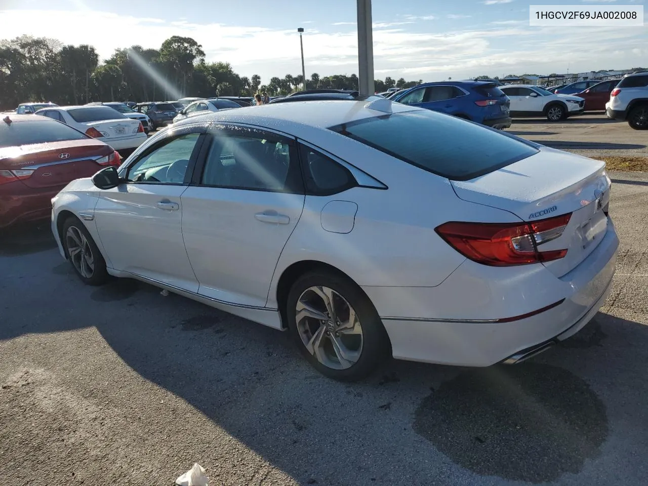 1HGCV2F69JA002008 2018 Honda Accord Exl