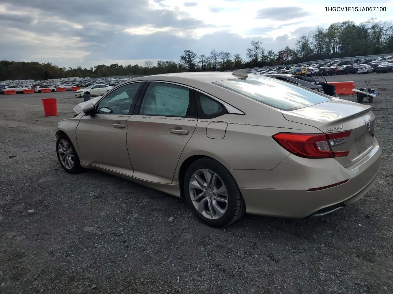 2018 Honda Accord Lx VIN: 1HGCV1F15JA067100 Lot: 75030544