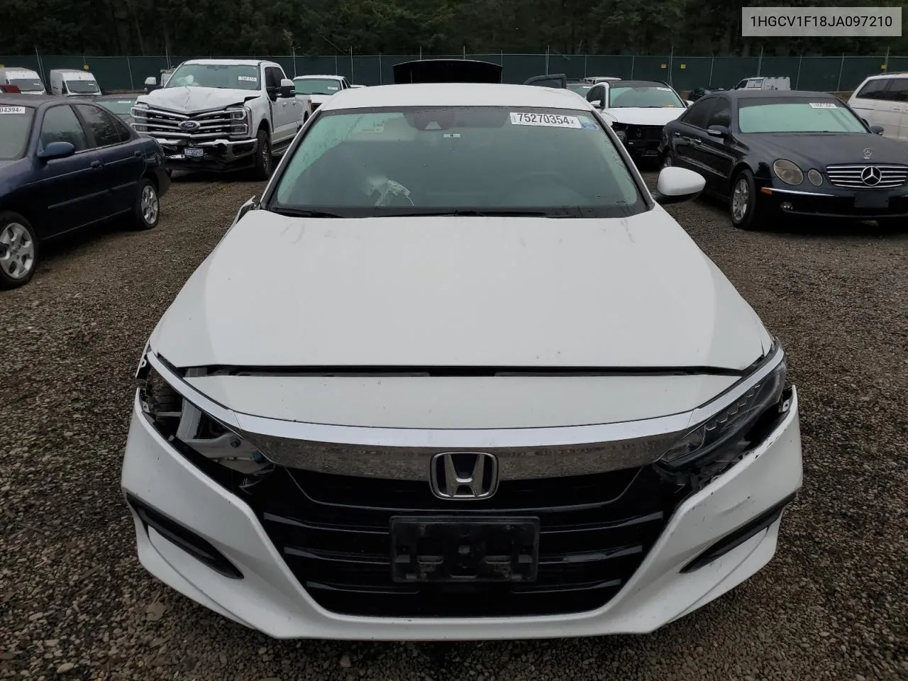 2018 Honda Accord Lx VIN: 1HGCV1F18JA097210 Lot: 75270354