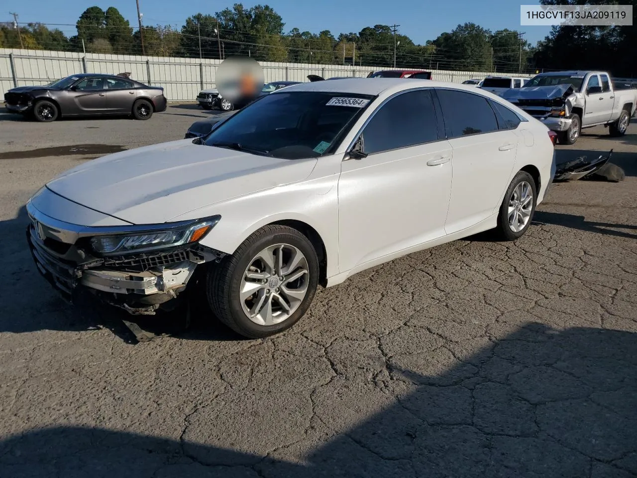 1HGCV1F13JA209119 2018 Honda Accord Lx