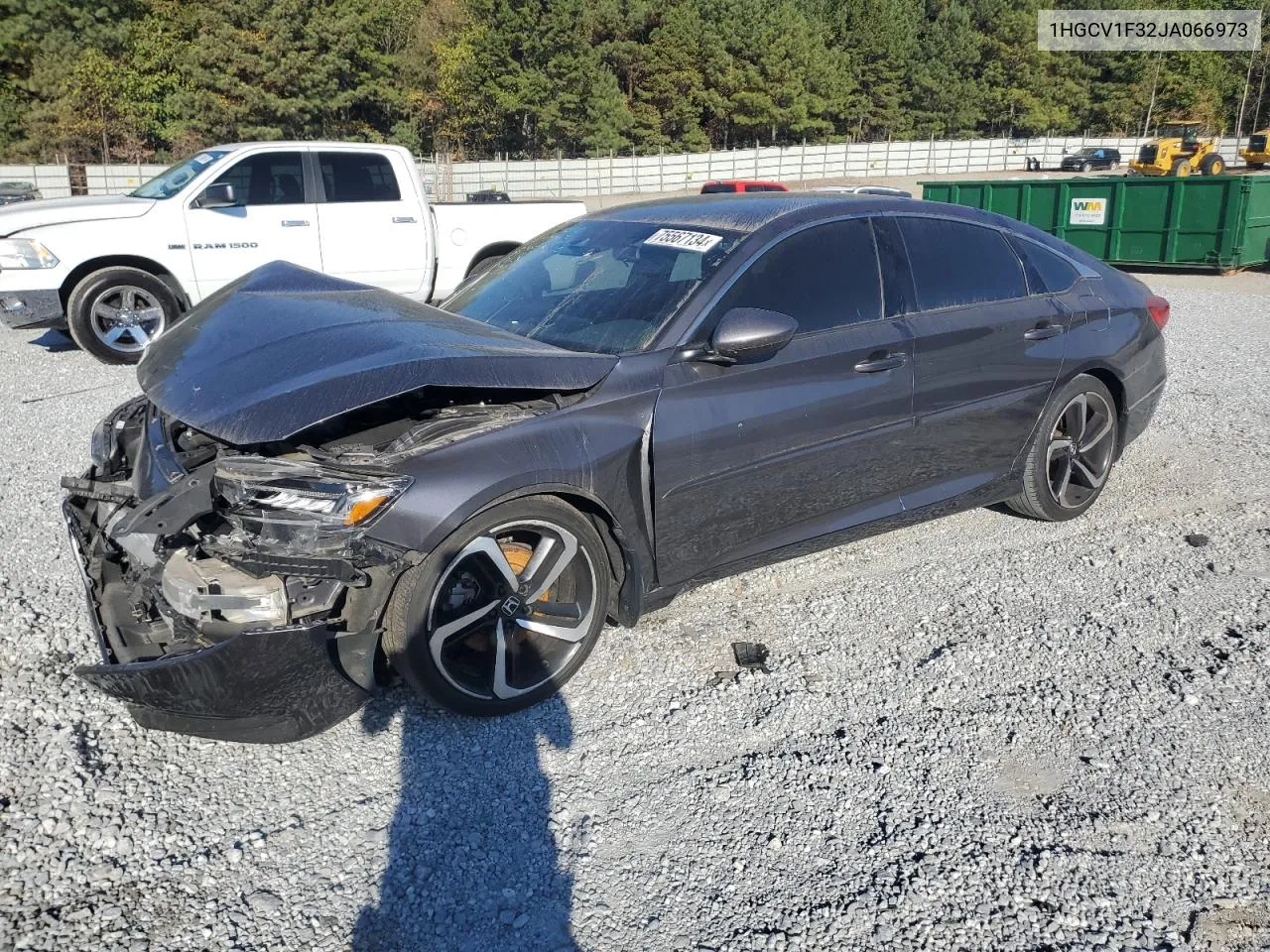 2018 Honda Accord Sport VIN: 1HGCV1F32JA066973 Lot: 75567134