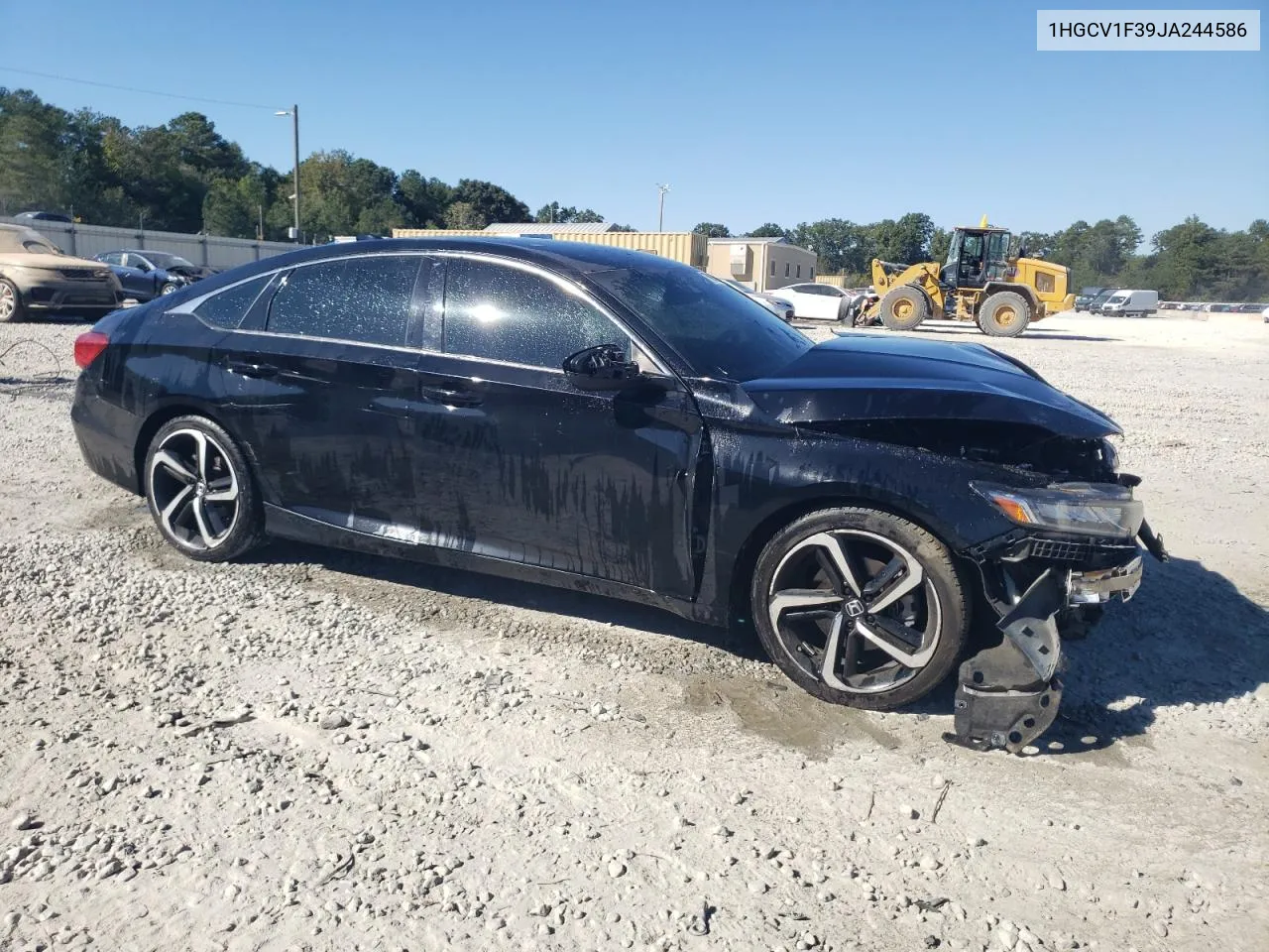 2018 Honda Accord Sport VIN: 1HGCV1F39JA244586 Lot: 75908834