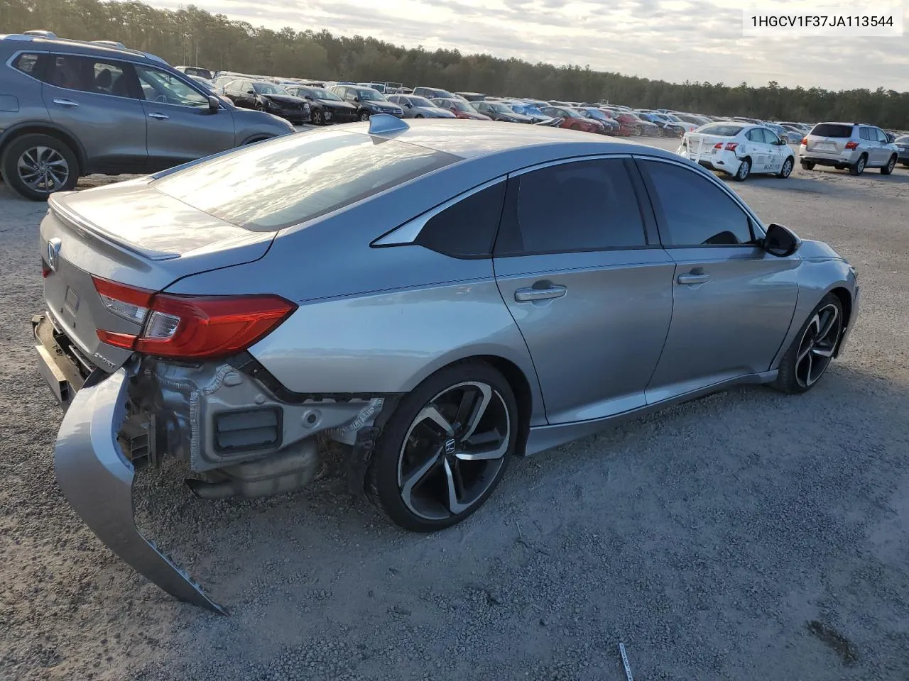 2018 Honda Accord Sport VIN: 1HGCV1F37JA113544 Lot: 76029374