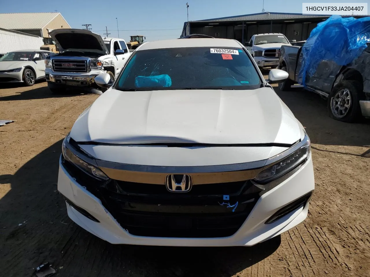 2018 Honda Accord Sport VIN: 1HGCV1F33JA204407 Lot: 76032504