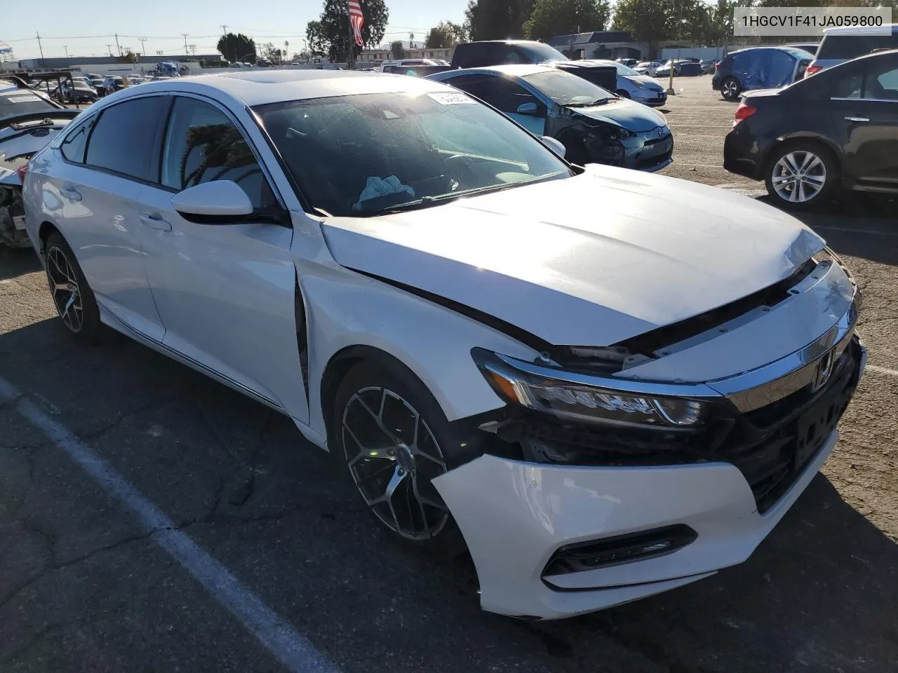 2018 Honda Accord Ex VIN: 1HGCV1F41JA059800 Lot: 76049914