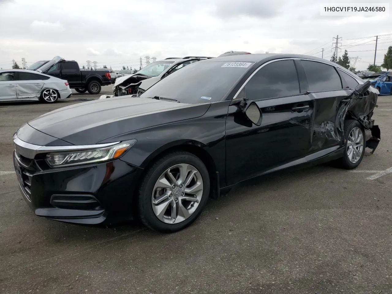 2018 Honda Accord Lx VIN: 1HGCV1F19JA246580 Lot: 76123364