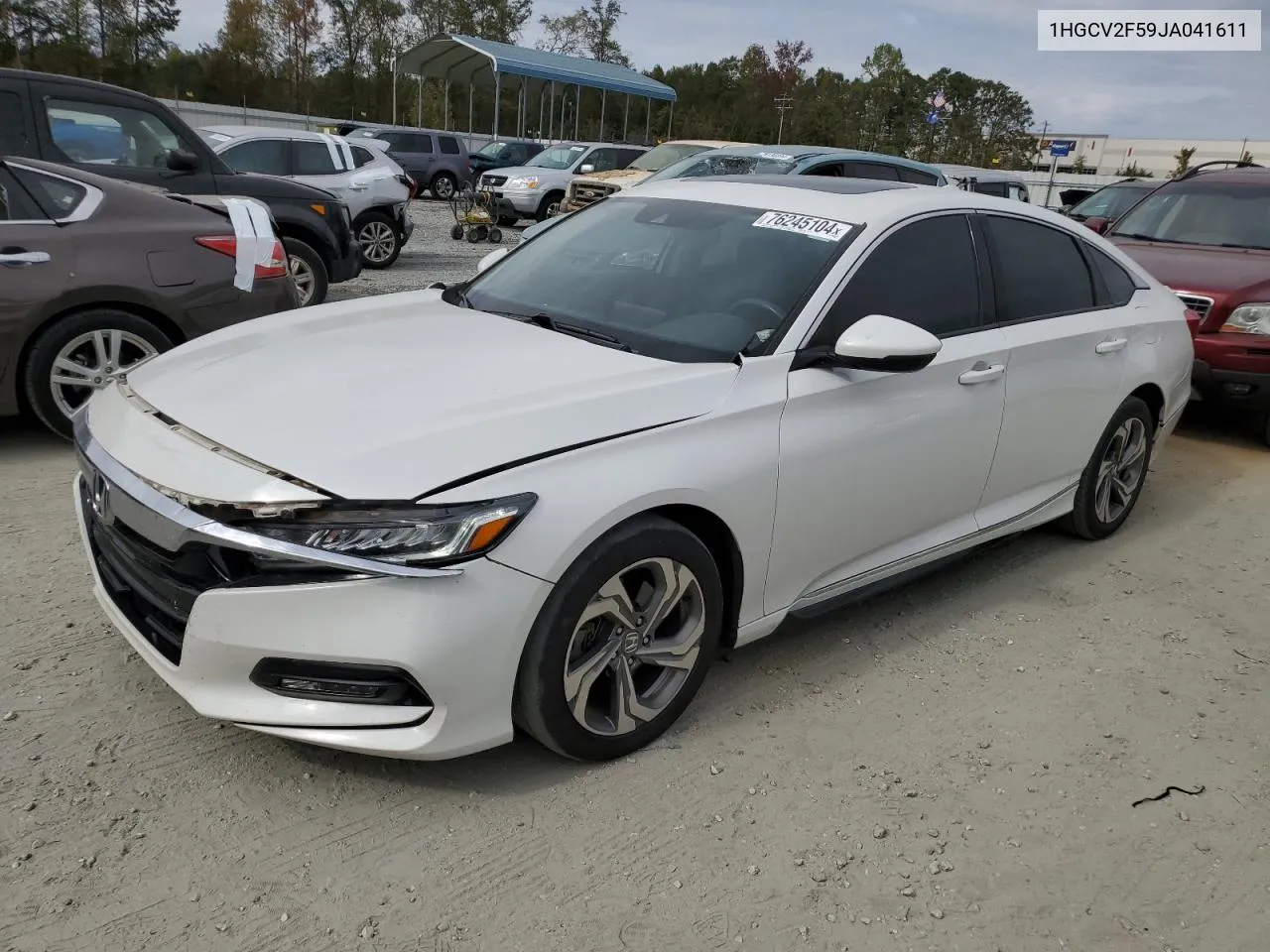 2018 Honda Accord Exl VIN: 1HGCV2F59JA041611 Lot: 76245104