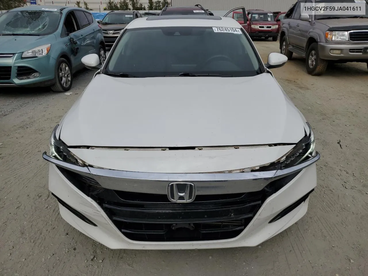 2018 Honda Accord Exl VIN: 1HGCV2F59JA041611 Lot: 76245104