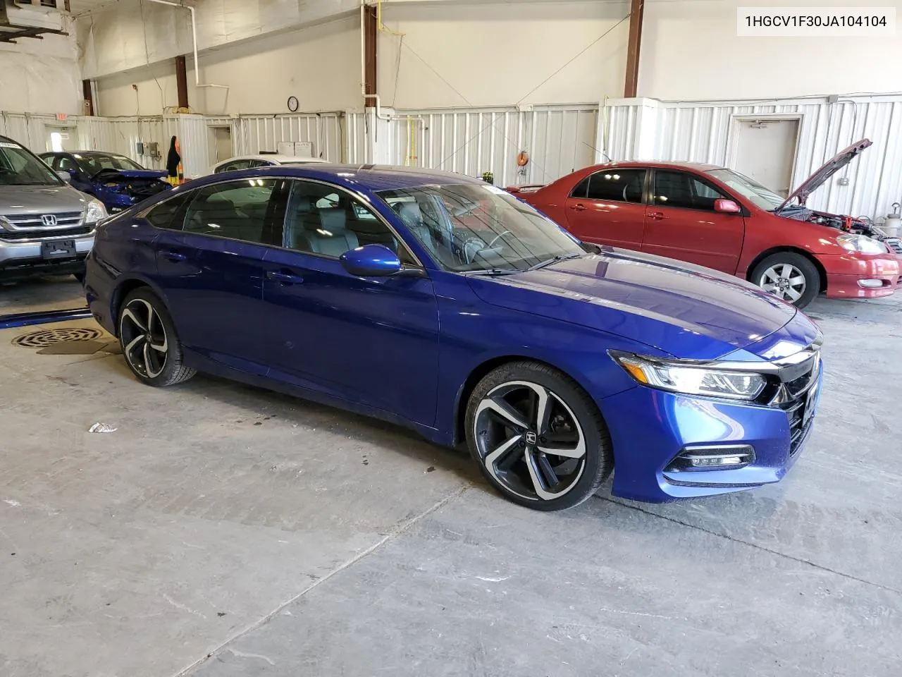 2018 Honda Accord Sport VIN: 1HGCV1F30JA104104 Lot: 76949134