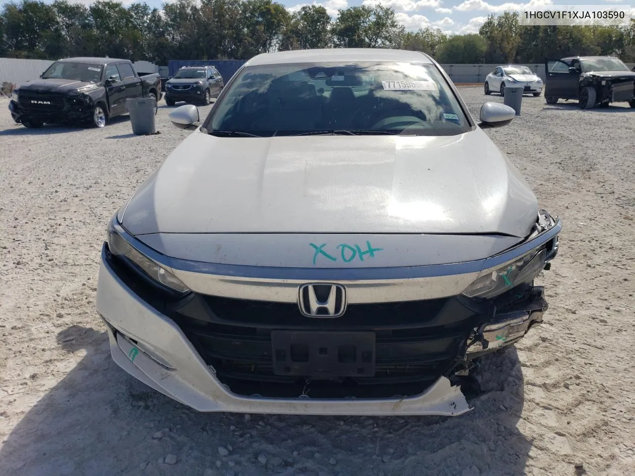 2018 Honda Accord Lx VIN: 1HGCV1F1XJA103590 Lot: 77159654